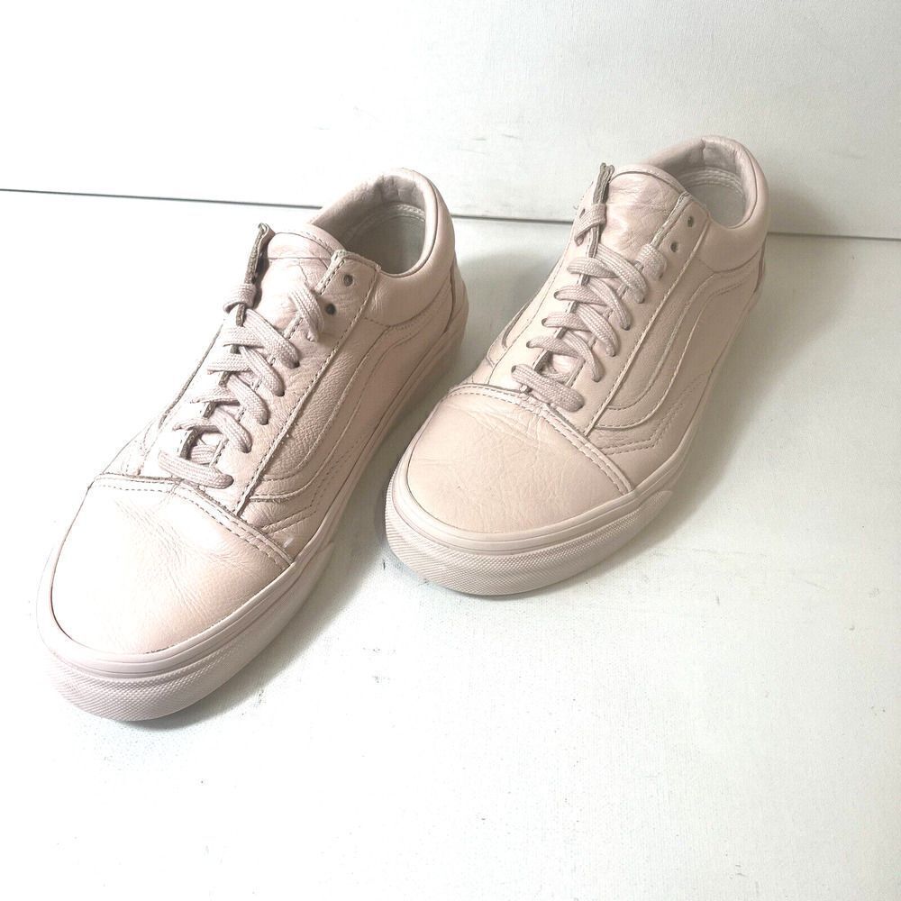 VANS Old Skool Pink Leather Skate Shoes Women's Size 8 Low Top Sneaker Men's 6.5 - Picture 2 of 11
